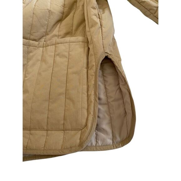 Calvin Klein Liner Jacket Khaki Quilted Winter Coat Outdoors Spring Preppy - Picture 6 of 15
